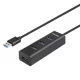 Unitek aktív USB-A hub 5Gbps, 4x USB-A