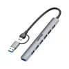 Unitek USB-A/C hub 7 az 1-ben USB-A 5 Gbps