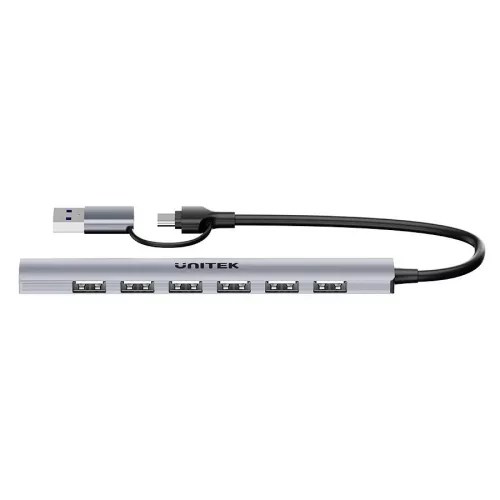 Unitek USB-A/C hub 7 az 1-ben USB-A 5 Gbps
