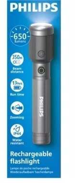 Újratölthető zseblámpa USB-C-vel, 650 lm, 2000 mAh