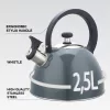 Nem elektromos vízforraló 2,5 l MR-1302-szürke