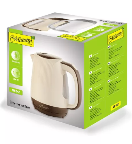 Elektromos vízforraló 1,7 l 2200 W MR-042-bézs