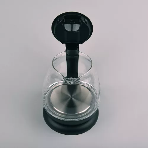 Elektromos üveg vízforraló 1l 1100w MR-055-fekete
