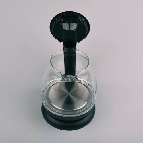 Elektromos üveg vízforraló 1l 1100w MR-055-fekete