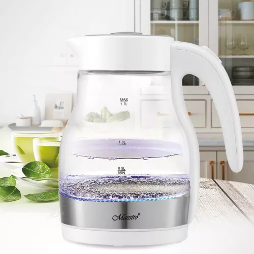 Elektromos üveg vízforraló 2200 W MR-061-fehér Maestro
