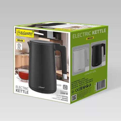 Elektromos vízforraló 1,7 l 1800 W MR-026-fehér