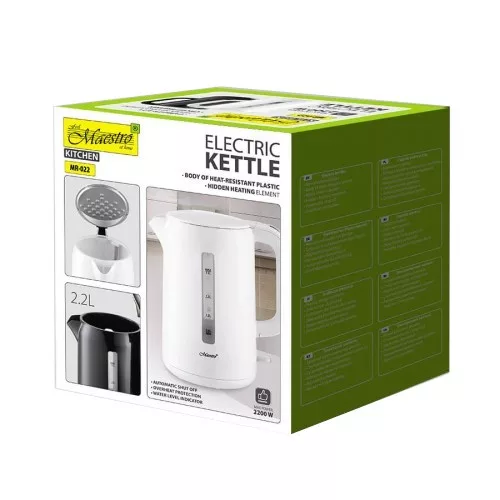 Elektromos vízforraló 2,2 l 2200 W MR-022-fehér