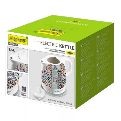 Kerámia vízforraló 1,5 l 1200 W MR-066-porto