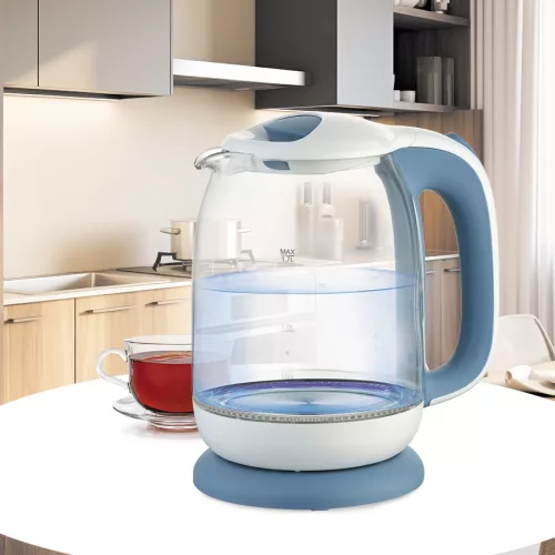 Elektromos üveg vízforraló 1,7 l 2200 W MR-056-kék Maestro