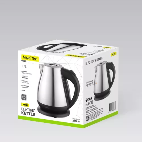 Elektromos fém vízforraló 1,7 l 2200 W MR-036 Maestro