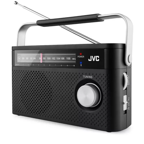 JVC RA-E315B hordozható rádió, fekete