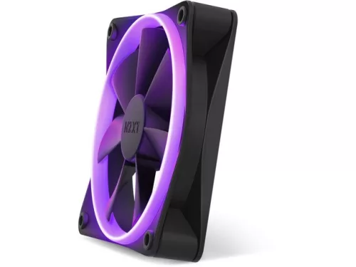F120 RGB 120 mm-es fekete ventilátor