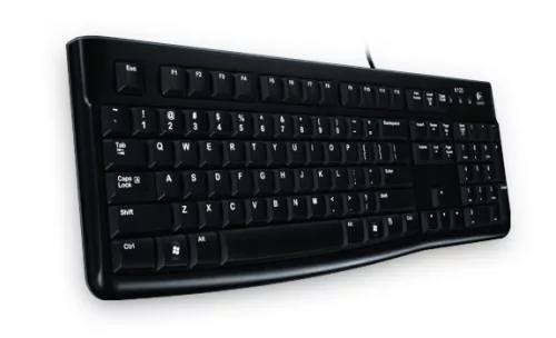 Logitech K120 membrán billentyűzet 920-002479 (USB 2.0; Fekete)