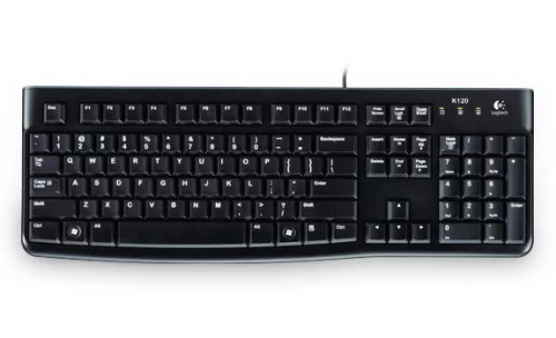 Logitech K120 membrán billentyűzet 920-002479 (USB 2.0; Fekete)