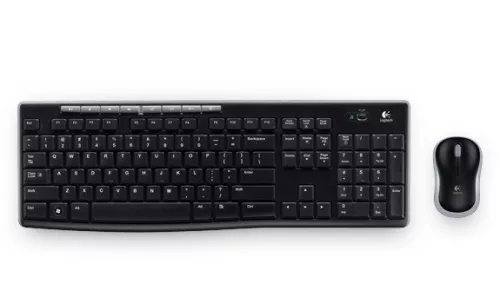 Logitech mk270 membrán billentyűzet 920-004508 (USB (2,4 GHz-es rádió); fekete)