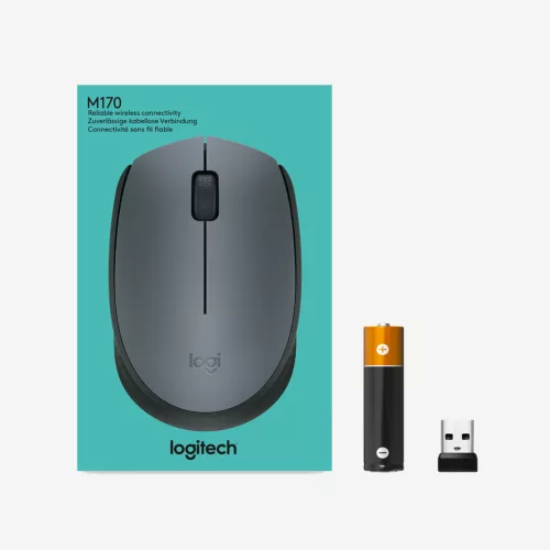 Logitech m170 egér 910-004642 (optikai; 1000 dpi; szürke; )