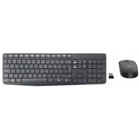   Logitech MK235 membrán billentyűzet + egér szett 920-007931 (USB 3.0; szürke; optikai)