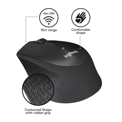 Logitech m330 egér 910-004909 (usb 2.0; fekete; optikai)