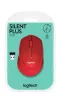 Logitech m330 egér 910-004911 (optikai; 1000 dpi; piros)