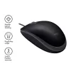 Logitech 910-005508 egér (optikai; 1000 dpi; fekete)