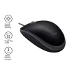 Logitech 910-005508 egér (optikai; 1000 dpi; fekete)