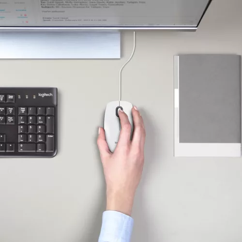 Logitech m100 fehér egér