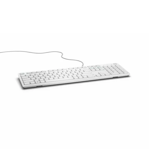 Dell billentyűzet: amerikai-euró (qwerty) dell kb216 quietkey usb, fehér