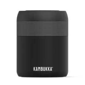 Kambukka bora ebéd termosz 600ml, matt fekete
