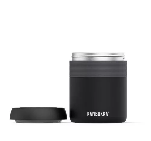 Kambukka bora ebéd termosz 600ml, matt fekete