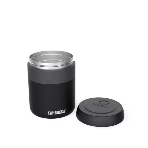 Kambukka bora ebéd termosz 600ml, matt fekete