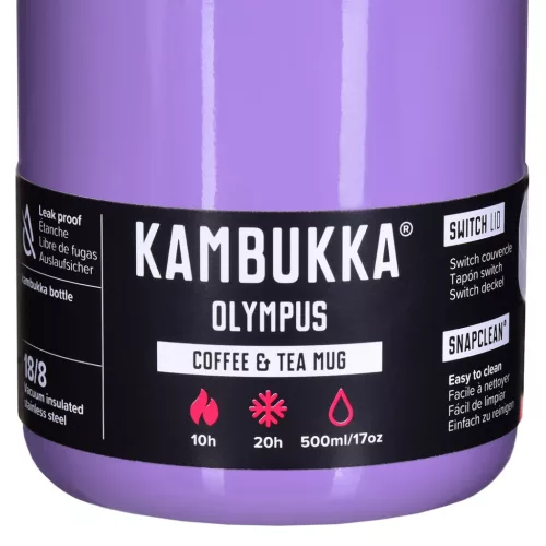 Kambukka Olympus termikus bögre 500 ml, lila