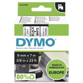 Bandă de etanșare Dymo d1 9mmx7m negru/alb s0720680 (9 mm)