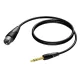 XLR apa - 6,3 mm-es jack apa sztereó kábel 3 m - cla724/3