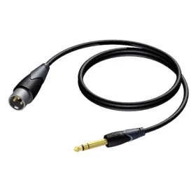   XLR apa - 6,3 mm-es jack apa sztereó kábel 1,5 m - cla724/1.5
