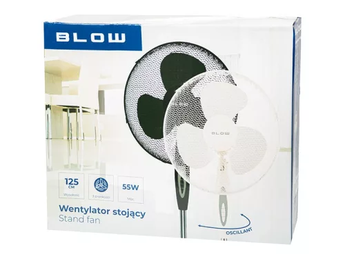 Blow álló ventilátor 16"/40cm 55w fekete