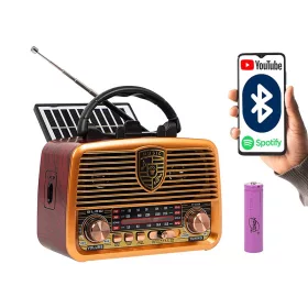 Hordozható analóg rádió RA10 AM/FM napelemes