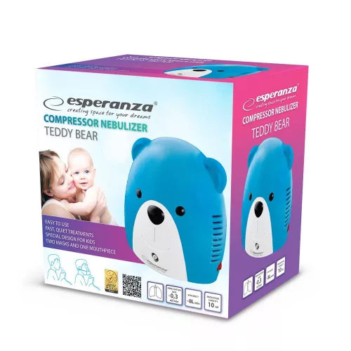 Esperanza inhalátor/porlasztó mackó ecn004