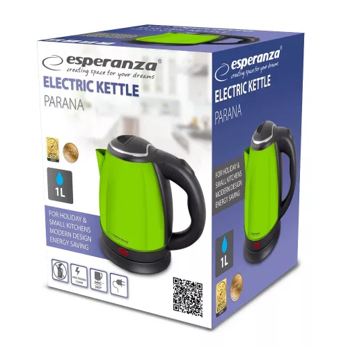 Esperanza vízforraló Parana 1.0 l zöld ekk128g