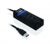 USB 3.0 hub iuh3fb (4xUSB 3.0) fekete