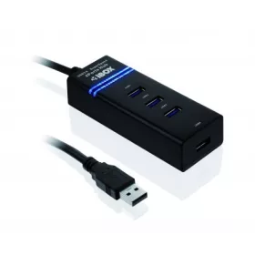 USB 3.0 hub iuh3fb (4xUSB 3.0) fekete