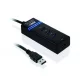USB 3.0 hub iuh3fb (4xUSB 3.0) fekete