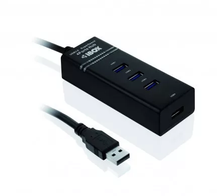 USB 3.0 hub iuh3fb (4xUSB 3.0) fekete