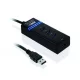 USB 3.0 hub iuh3fb (4xUSB 3.0) fekete