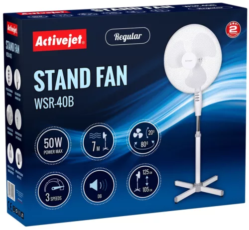 Activejet WSR-40B állóventilátor (fehér)