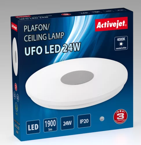 Modern LED mennyezeti lámpa ActiveJet UFO 24W