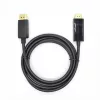 Displayport - HDMI kábel 1,8 m. Fekete