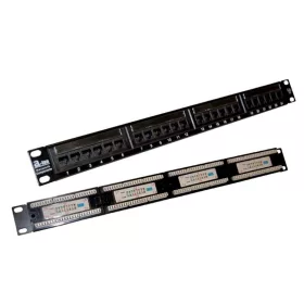 Patchpanel utp cat.5e 24 portos lsa 1u
