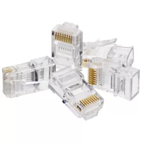 RJ45 UTP dugó cat.6 (100 db-os csomag)