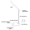 Montis mt042 fehér LED asztali lámpa 230 V + USB