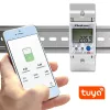 Egyfázisú elektronikus fogyasztásmérő | DIN sínre szerelhető fogyasztásmérő | 230 V | LCD | Wi-Fi